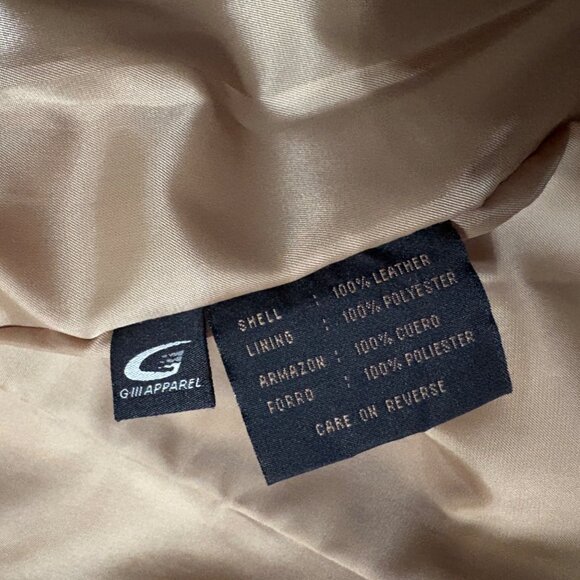 VTG Siena Womens Tan Suede Leather Jacket Full-Zip Collared 1990s Vintage L - Picture 9 of 12